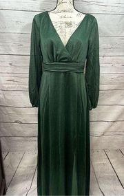 Ever Pretty XXL beautiful green sparkly evening gown - 2667