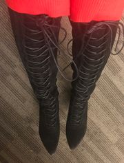 Half N Half Knee Boots