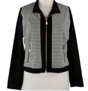 Peter Nygard Black & White Jacket (Size Medium)