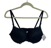 NWT SMART & SEXY BLACK LACE PUSH UP BRA