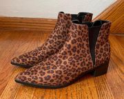 a.n.a A New Approach NWOT Garwin Leopard Print Ankle Booties Size 8