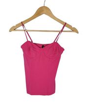 Aritzia Talula Constructed Cami Top Fuchsia XS NWT