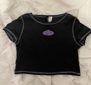 Black baby tee