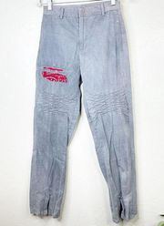 Daydreamer NWOT Gray High Rise Soft Handkerchief Detail Casual Pant