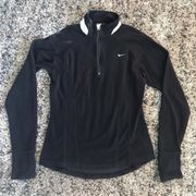 Nike  half zip pullover sz Small Black LS fleece