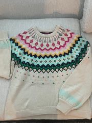 Multi-Colored Knit Sweater