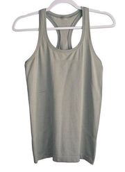 Lululemon  Swiftly Racerback Tank 6 Grey Stretch Activewear Breathable