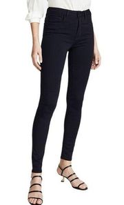 L'AGENCE High Rise Skinny Black Pants Size 25 New With Tags