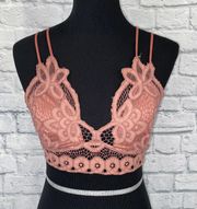 Francesca’s lace criss cross back bralette w/4 adjustable straps sz Med 