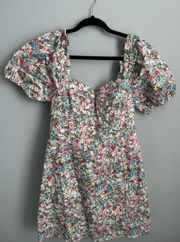 Flower Short Dress