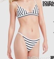 SOLID & STRIPED BOTTOM
