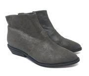 Antelope Womens Size 37 US Size 7 Ankle Boots Dark Gray Shimmer Pointy Toe