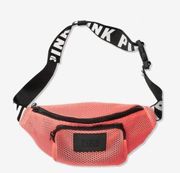 PINK Victoria's Secret Mesh Belt Bag Neon Nectar Pink