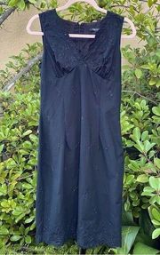 👗Karen Kane Black Dress with Eyelet Floral Overlay. Size 6 - EUC!