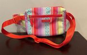 Vera Bradley Belt Bag Fanny Pack Women's Red Serape Paradise Adjustable Strap