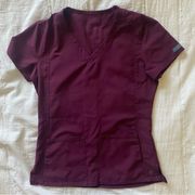 scrub top wine purple