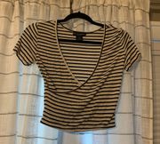 Stripped Crop Top