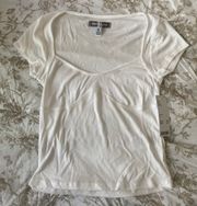 White Corset Tee