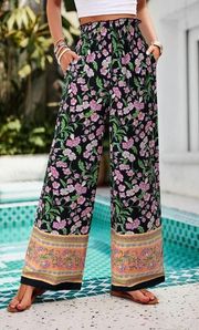 Printed Floral Pants