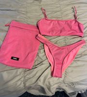 Swimwear Pink Shimmer (top small ++, bottom small)