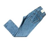 NWT Current/Elliott The Original Straight in Prep Raw Hem Stretch Crop Jeans 24