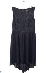 Enfocus Studio High-Low Lace Top Chiffon Dress size 4
