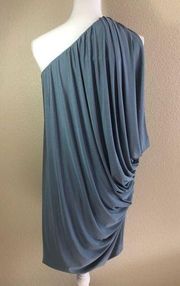 Maggy London One Shoulder Grecian Dress Size 4