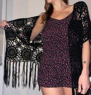 Black Knit Shawl