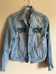 Denim Distressed Jacket