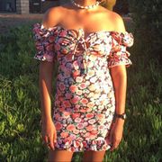 Floral mini dress