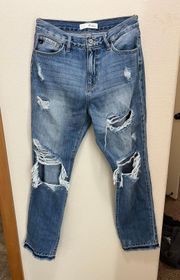 KanCan High Rise Straight Jeans 
