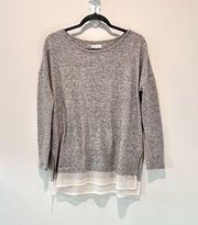 Urban Outfitters silence + noise Grey Layered Pullover Sweater