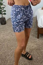 Blu Navy Floral Shorts