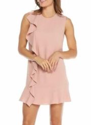 Charler Henry Pink Sleeveless Ruffle Mini Dress. Size SP