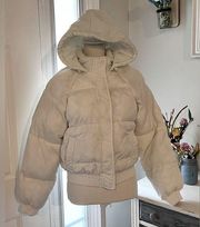 Remixed down Aeropostale white puffer jacket size medium