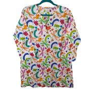 NWOT Gretchen Scott Designs Multicolored Reptile & Bug Tunic Swim Cover