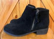 Blondo Womens Liam Black Suede Short Ankle Boots Shoes Size 9.5W Waterproof