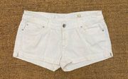 Y2K Express X2 white Jean Shorts Sz 12 vintage low rise