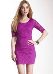 Pink 3/4 Sleeve Dress