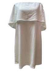 NWOT Charles Henry Cream Off The Shoulder Loose Fit Dress Size XL