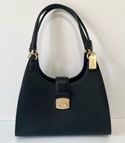 Avary Shoulder Bag Black Crossgrain Leather Purse Women’s Semi Shoulder