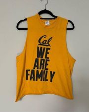 University of California CAL We Are Family Tank Top Golden Bears Size M