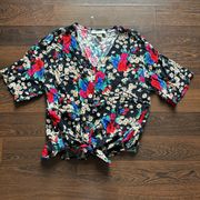 Impressions of California Vintage Floral Button Down Top Medium