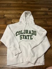 Colorado State White Hoodie