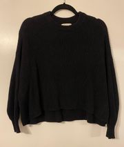 Cropped Black Sweater