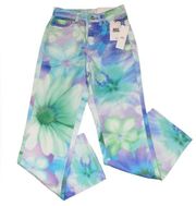 BDG Urban Outfitters  NWT floral green purple cowboy jeans women’s size 25