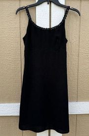 Vintage Y2K Byer Too Black Sequin Spaghetti Strap Mini Dress Size 7