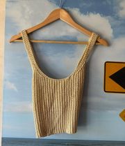 Crochet Knit Crop Top