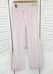 Victoria's Secret  Striped Lightweight Sleep Lounge Pants Pink White XS