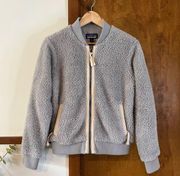 PATAGONIA | Los Gatos Bomber Jacket Worn Wear Drifter Grey Fleece Size XS